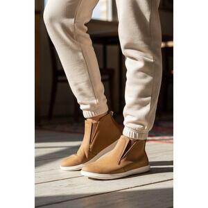 OLUKAI Hawai'iloa Manu Hope Tan Leather Women's Ankle Bootie Boot Size 7.5